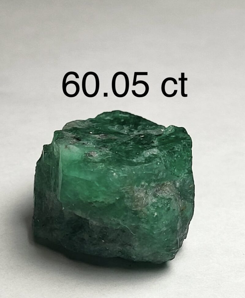Rough Uncut Emerald 60.05 ct